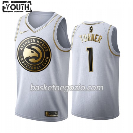 Canotte Bambino Atlanta Hawks Evan Turner 1 2019-20 Nike Bianco Golden Edition Swingman
